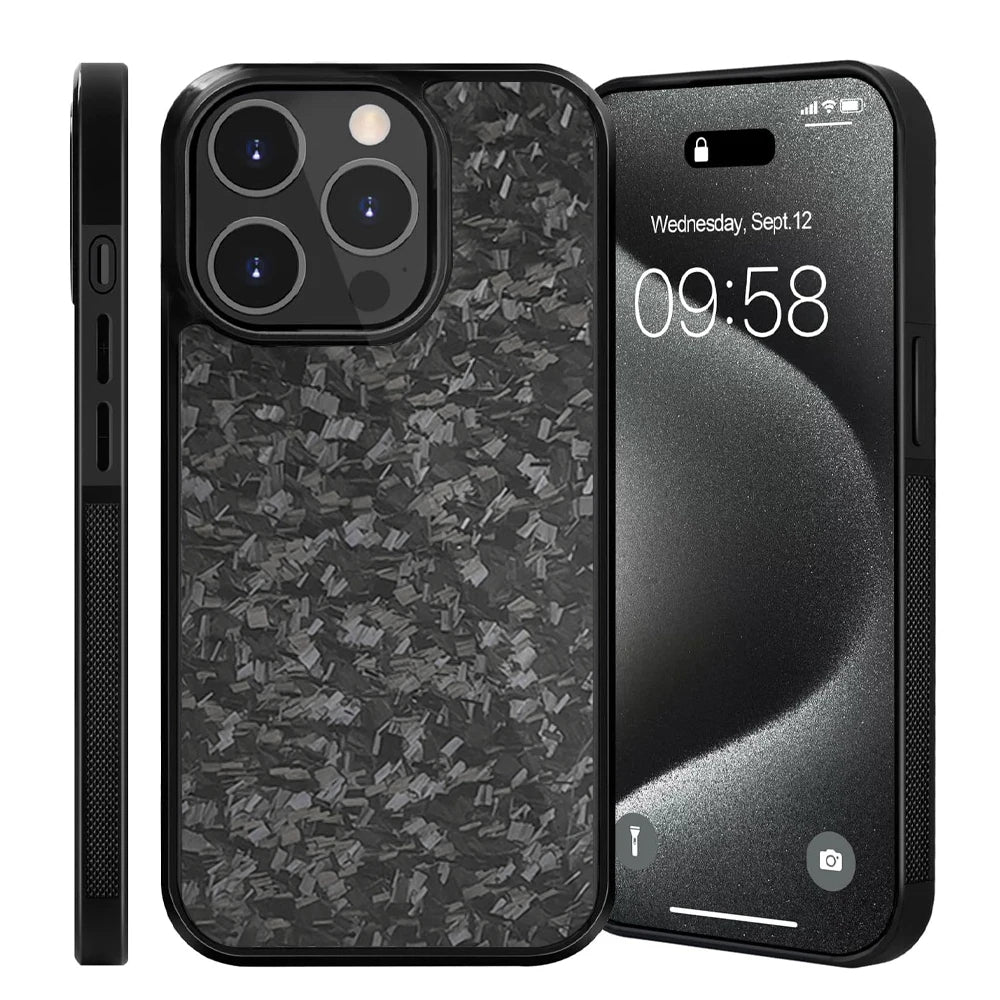 Real Forged Carbon Fiber TPU Phone Case