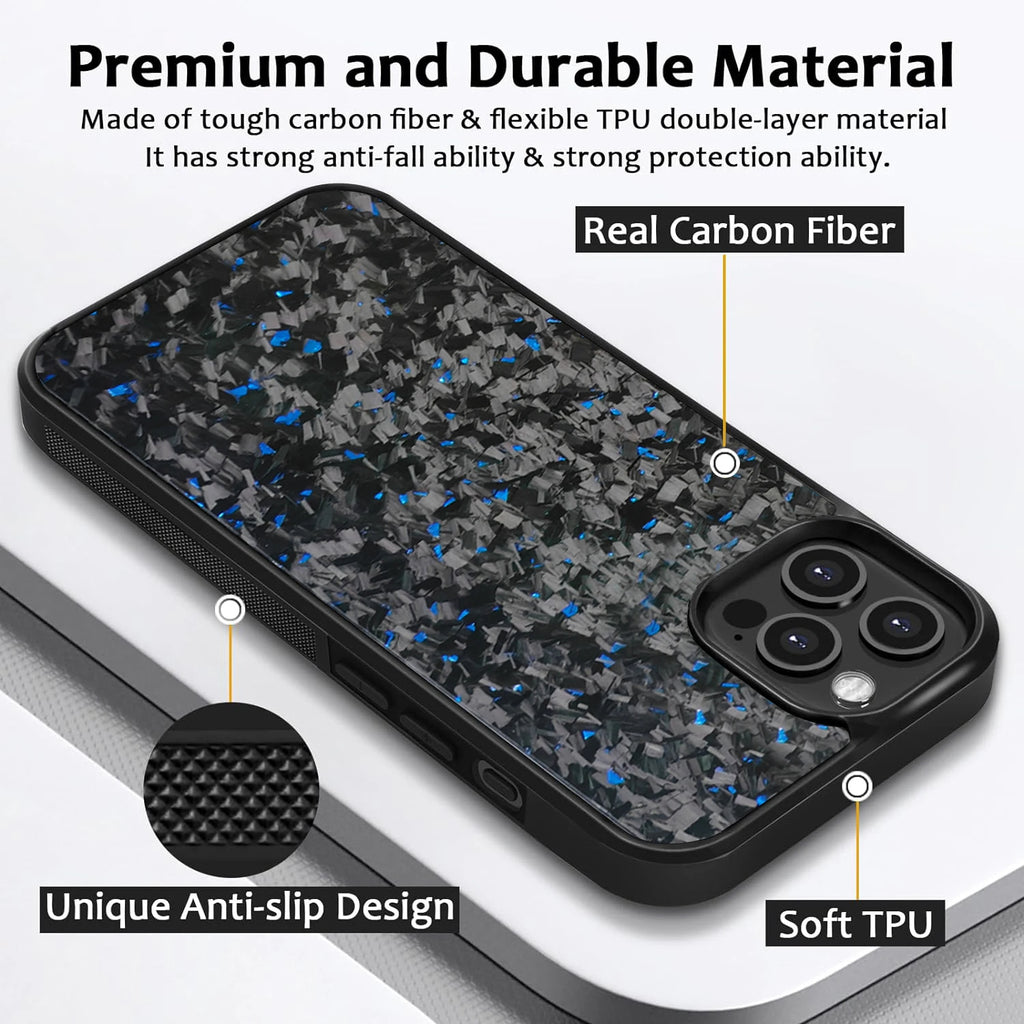 Real Forged Carbon Fiber TPU Phone Case