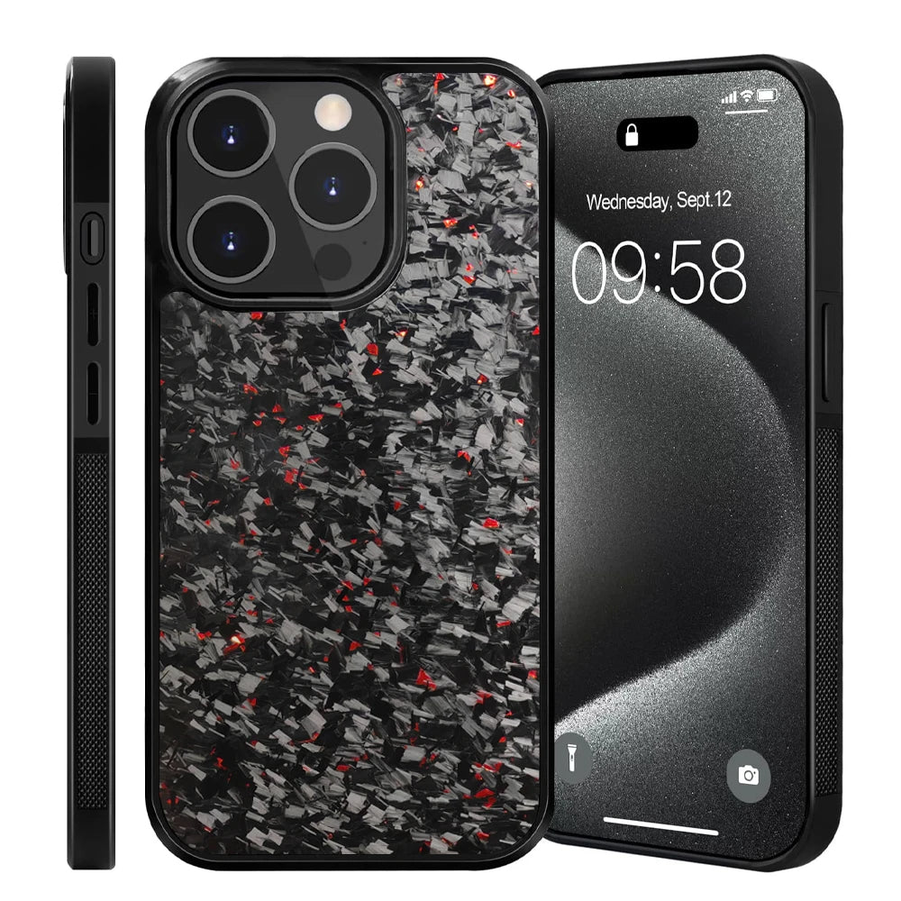 Real Forged Carbon Fiber TPU Phone Case